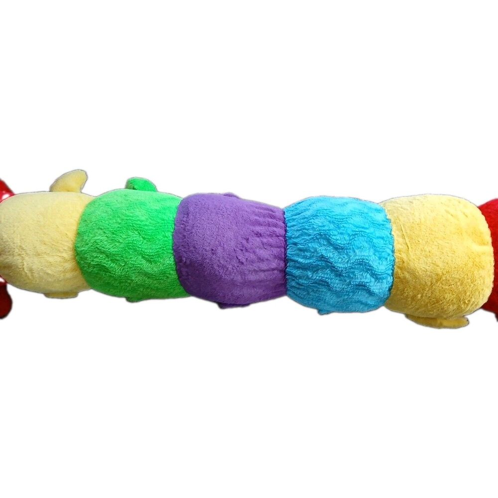 Goffa Caterpillar 8 Feet Long Colorful Great Condition Jumbo Vintage Huge Soft - Picture 5 of 6